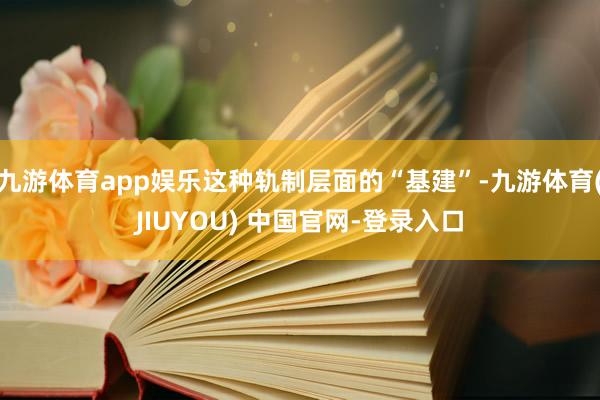 九游体育app娱乐这种轨制层面的“基建”-九游体育(JIUYOU) 中国官网-登录入口